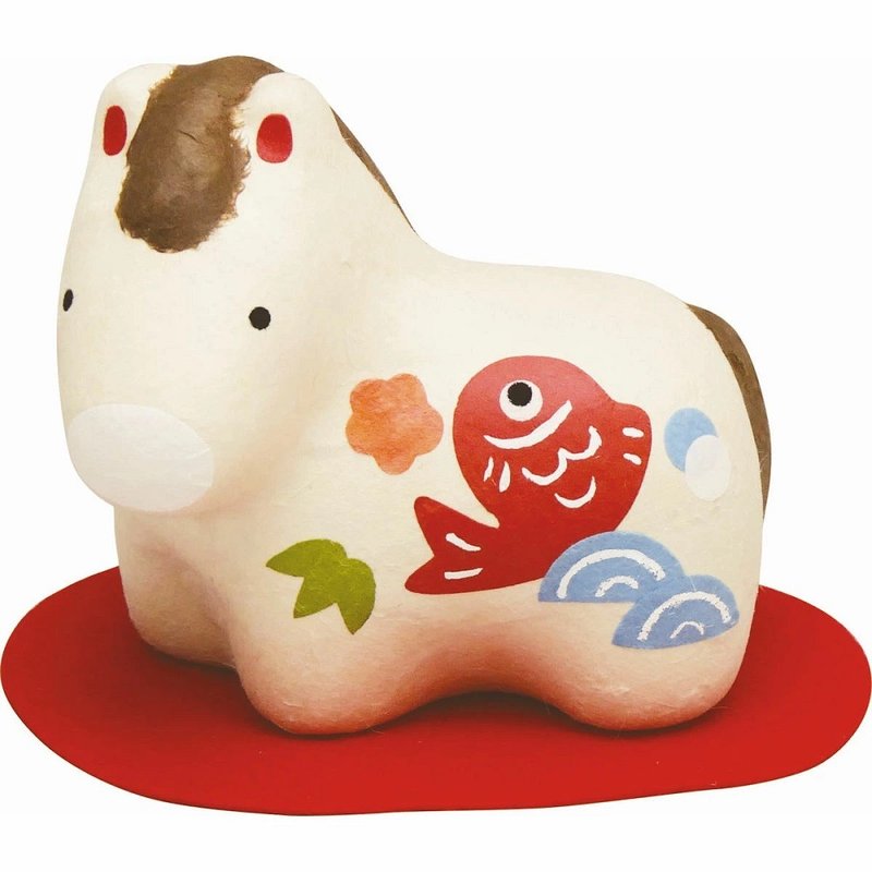 馬年和紙手作擺飾－鯛魚午 - 擺飾/家飾品 - 陶 