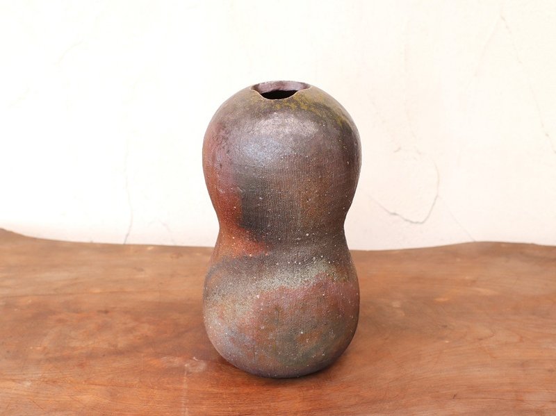 Bizen flower lover h3-126 - Pottery & Ceramics - Pottery Brown