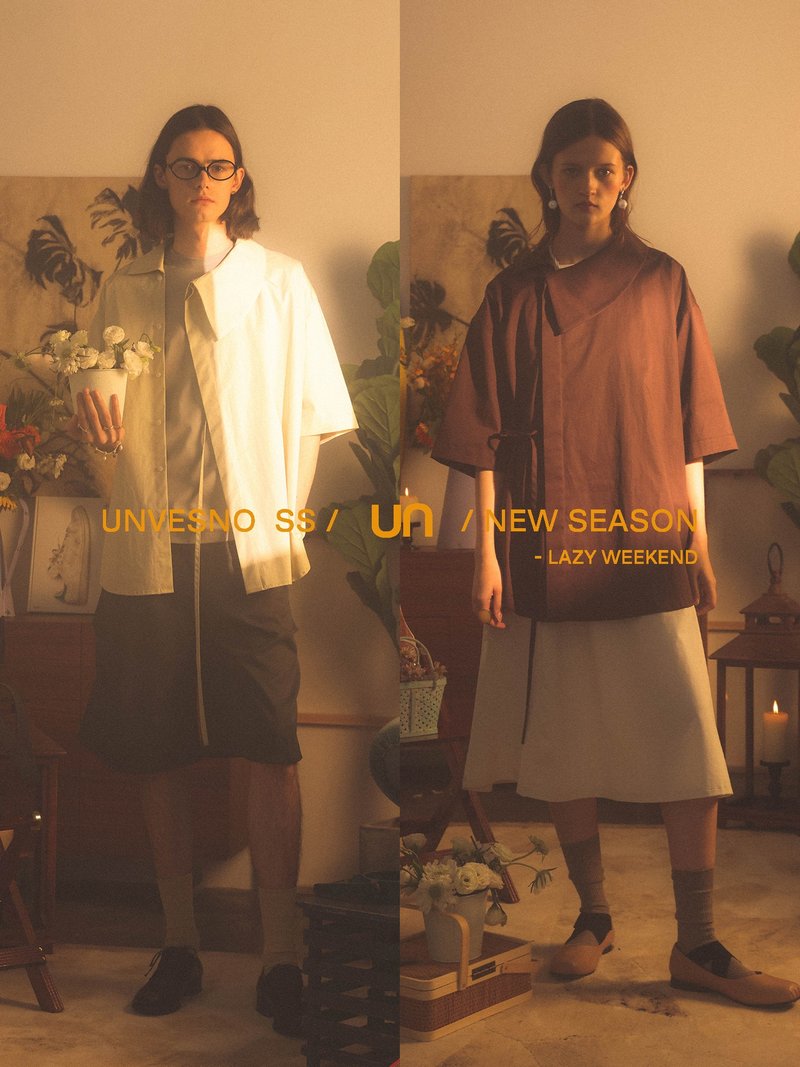 Unvesno(UN)新中式極簡風襯衫側門禁結構設計款涼感休閒綁帶襯衫 - 男襯衫/休閒襯衫 - 棉．麻 