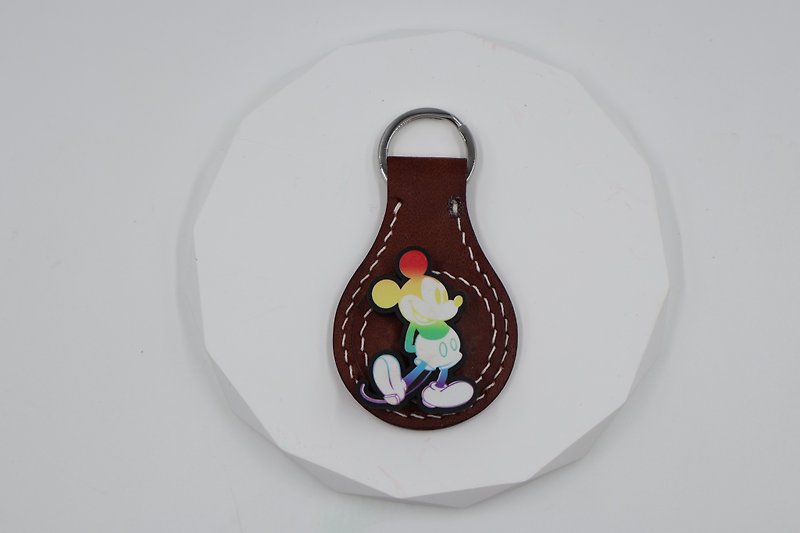 [Leather Keychain] Various cartoon shapes - Keychains - Genuine Leather 