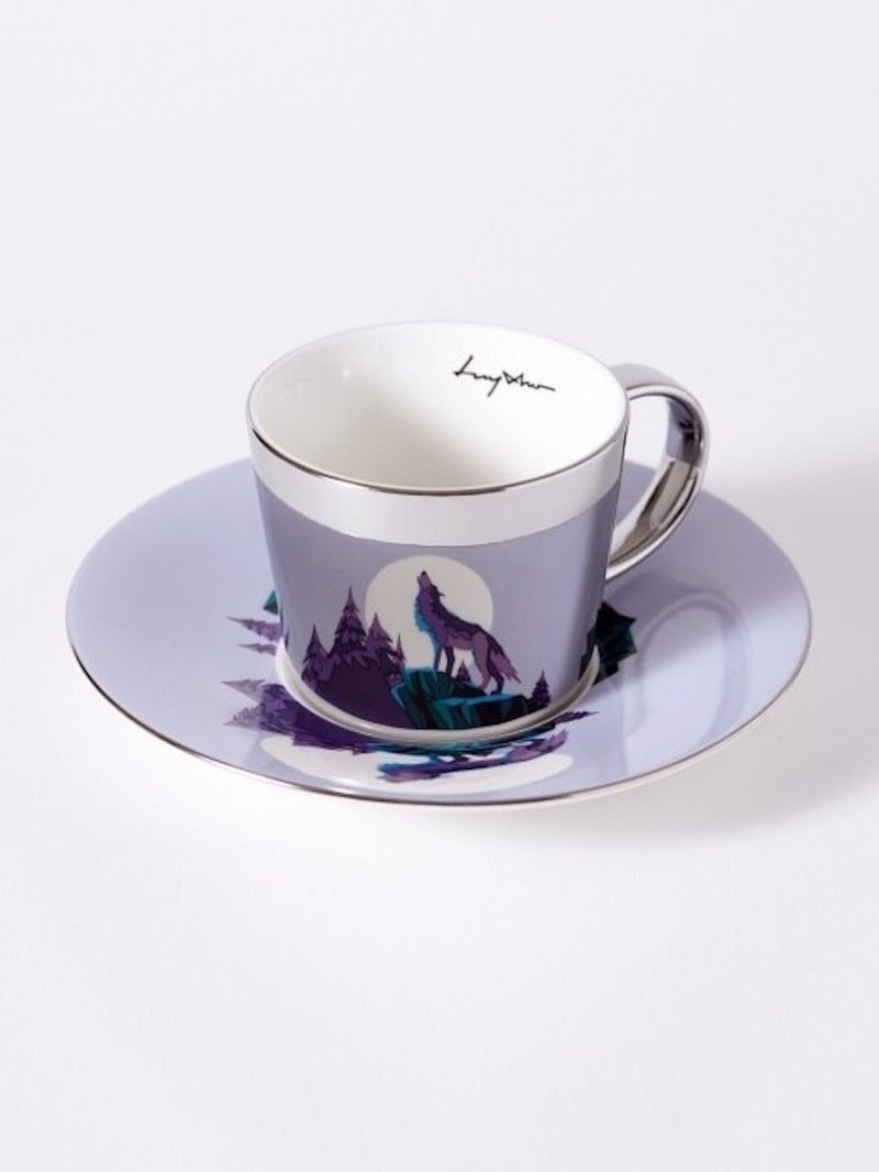 Luycho 鏡面倒影杯組 濃縮咖啡杯 _ 紫狼 - 花瓶/花器 - 陶 多色
