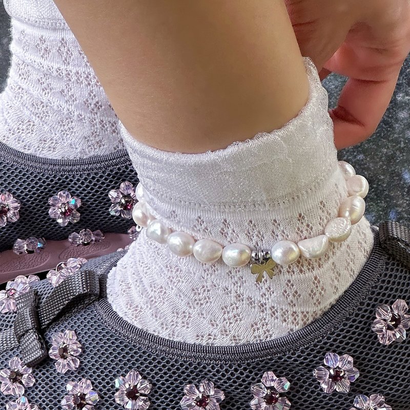 BAROQUE PEARL ANKLET - 腳鍊/腳環 - 珍珠 