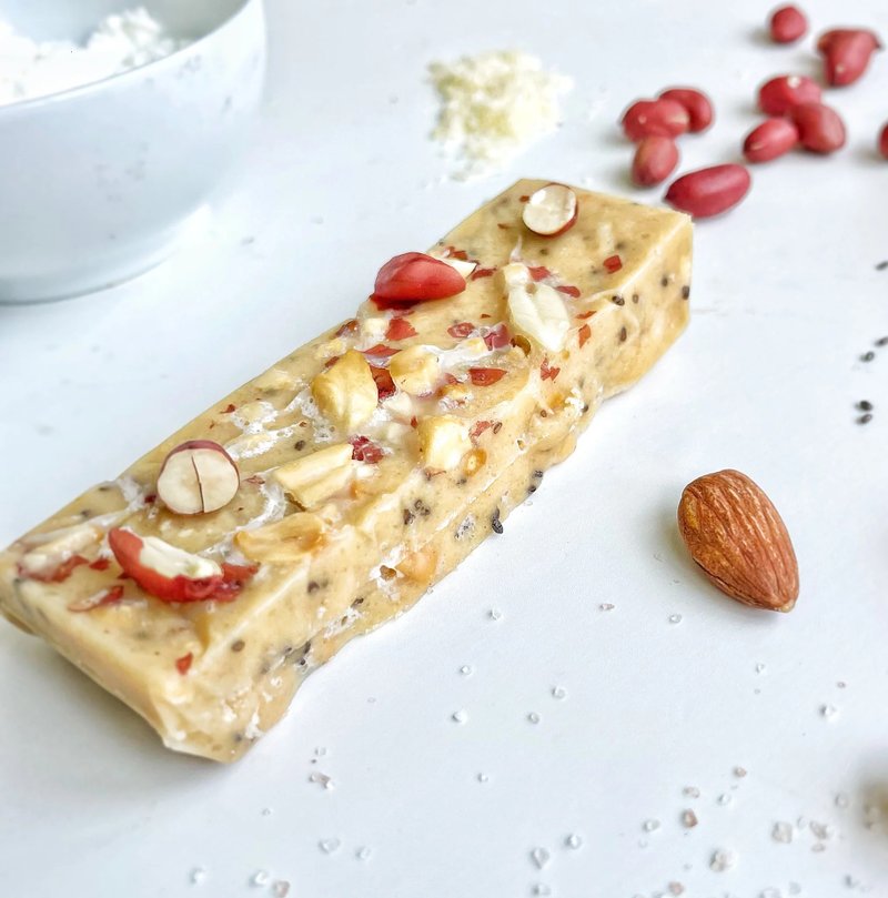 KETO-Coconut Peanut Butter Keto Bar Bliss - อาหารเสริมและผลิตภัณฑ์สุขภาพ - อาหารสด สีน้ำเงิน