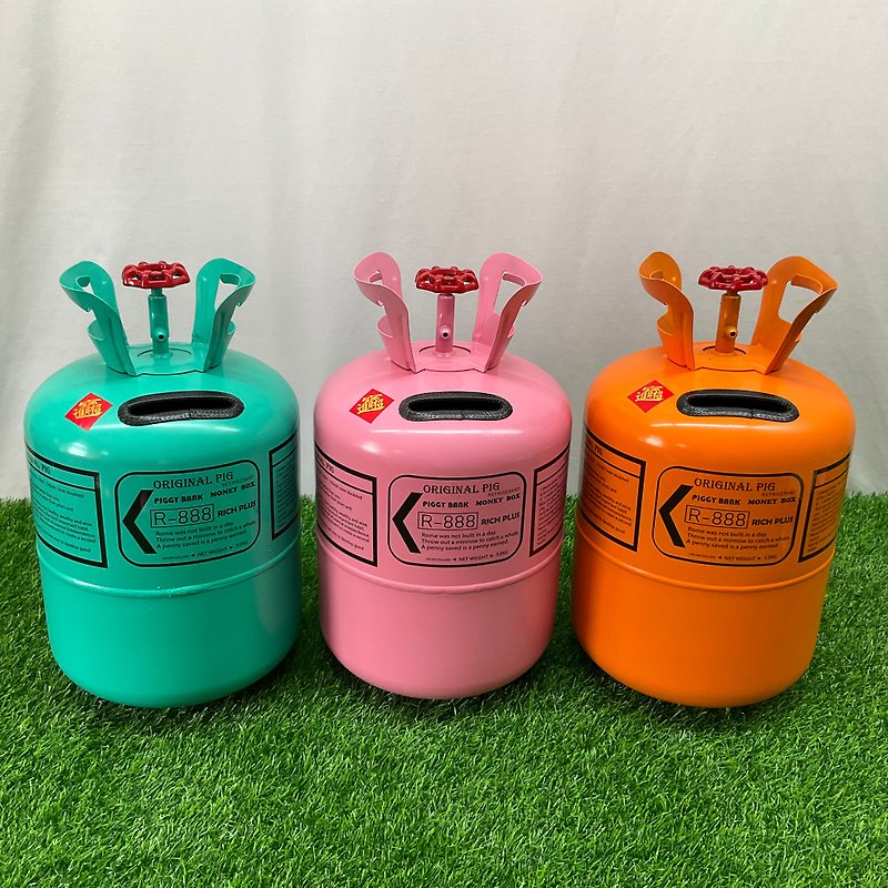 Industrial air refrigerant money barrel banknote port + extra large coin withdrawal gas barrel money barrel refrigerant barrel money barrel - Coin Banks - Other Metals Multicolor