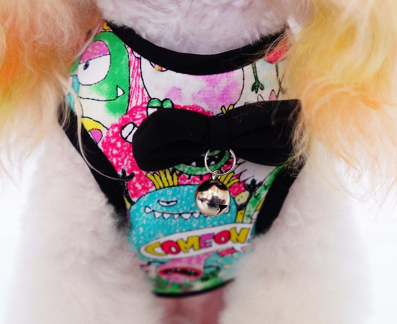 American harness the full version (comes with lanyard) - Collars & Leashes - Cotton & Hemp Multicolor