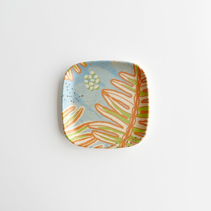 蕨景環保小碟4.0 - 臺灣水龍骨 | 禮物 小碟 盤 餐具 吐骨 小碗 - 盤子/餐盤/盤架 - 環保材質 藍色
