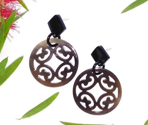 AnhCraft Handmade Boho Stud Earrings Buffalo Horn Gorgeous Jewelry Gifts Women and Girls