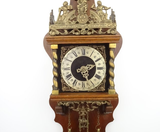 Zaanseオランダの壁掛け時計ヴィンテージアンティーク8日(ウォー Zaanseオランダの壁掛け時計ヴィンテージアンティーク8日(ウォー