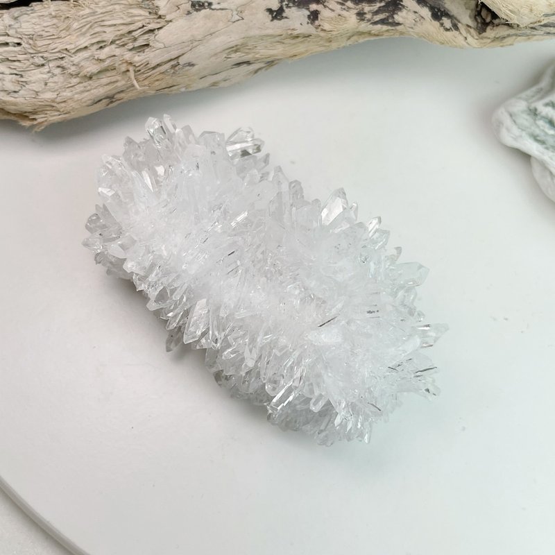 擋煞平安/改善磁場-頂級旺花白水晶簇原礦擺件 - 擺飾/家飾品 - 水晶 