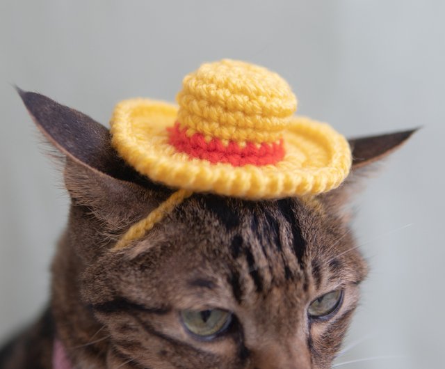 Woven Straw Hat-Luffy Style/Pet Accessories/Dogs/Cats - Shop