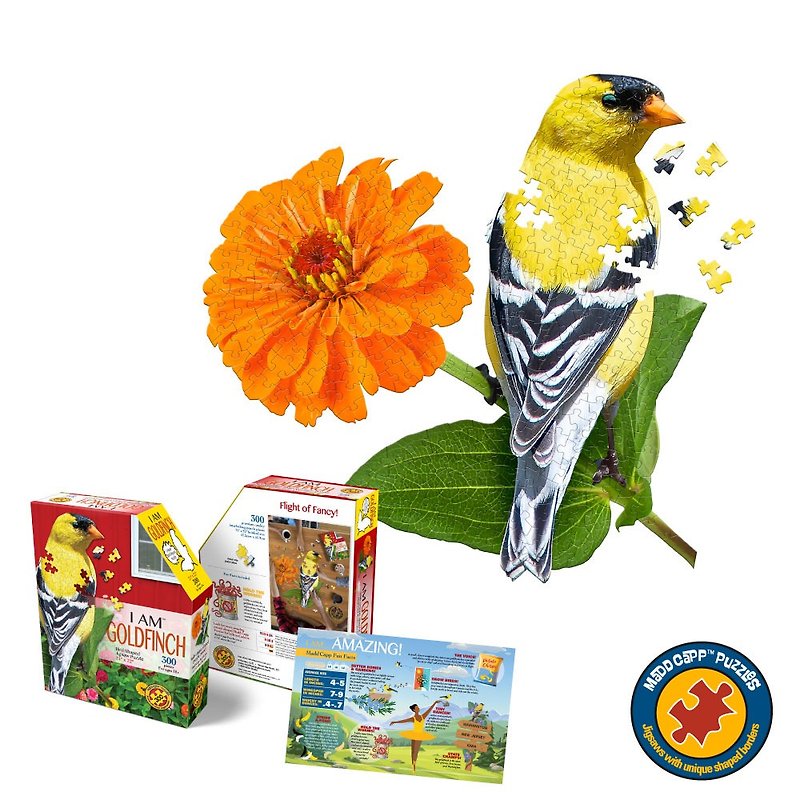 I AM Animal Puzzle, I Am Bird, 300 Series | Mini Refinement, Lightweight and Easy to Carry - Puzzles - Paper 
