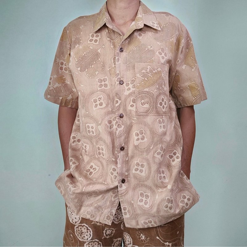 Banana sap Shirt - Men's Shirts - Cotton & Hemp Khaki