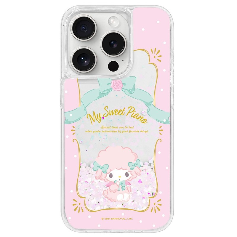 Princess Biano Biano Love Quicksand Anti-fall Case iPhone 16 15 14 13 Pro Max - เคส/ซองมือถือ - วัสดุอีโค 