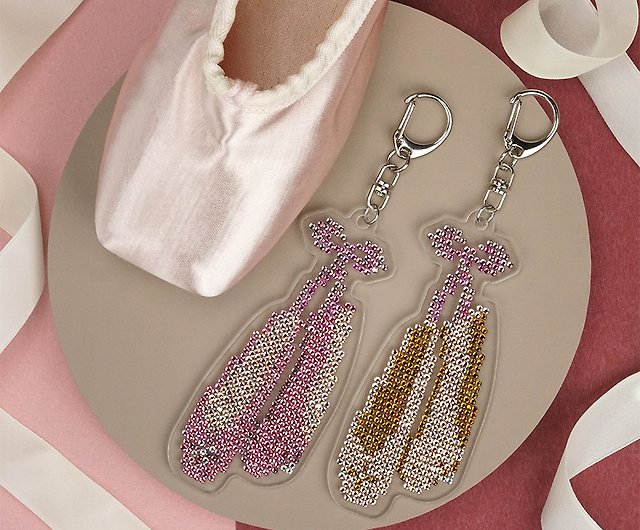 Rhinestone Craft-ballet shoes rhinestone decoration DIY material package  and finished product series - Shop liancrystal Other - Pinkoi