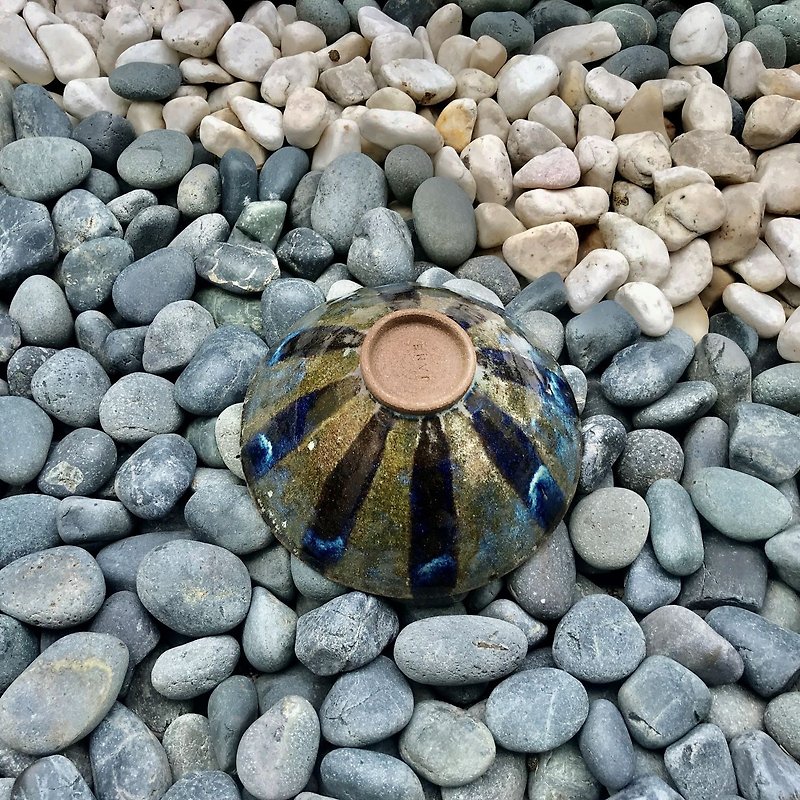 Bright faience pottery bowl pottery tableware soup bowl - ถ้วยชาม - ดินเผา หลากหลายสี