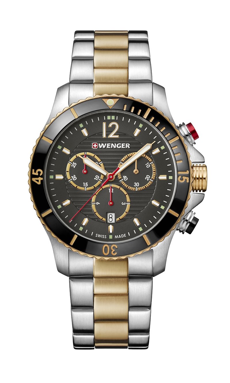 Wenger Seaforce系列-潛水腕錶 - 男錶/中性錶 - 不鏽鋼 金色