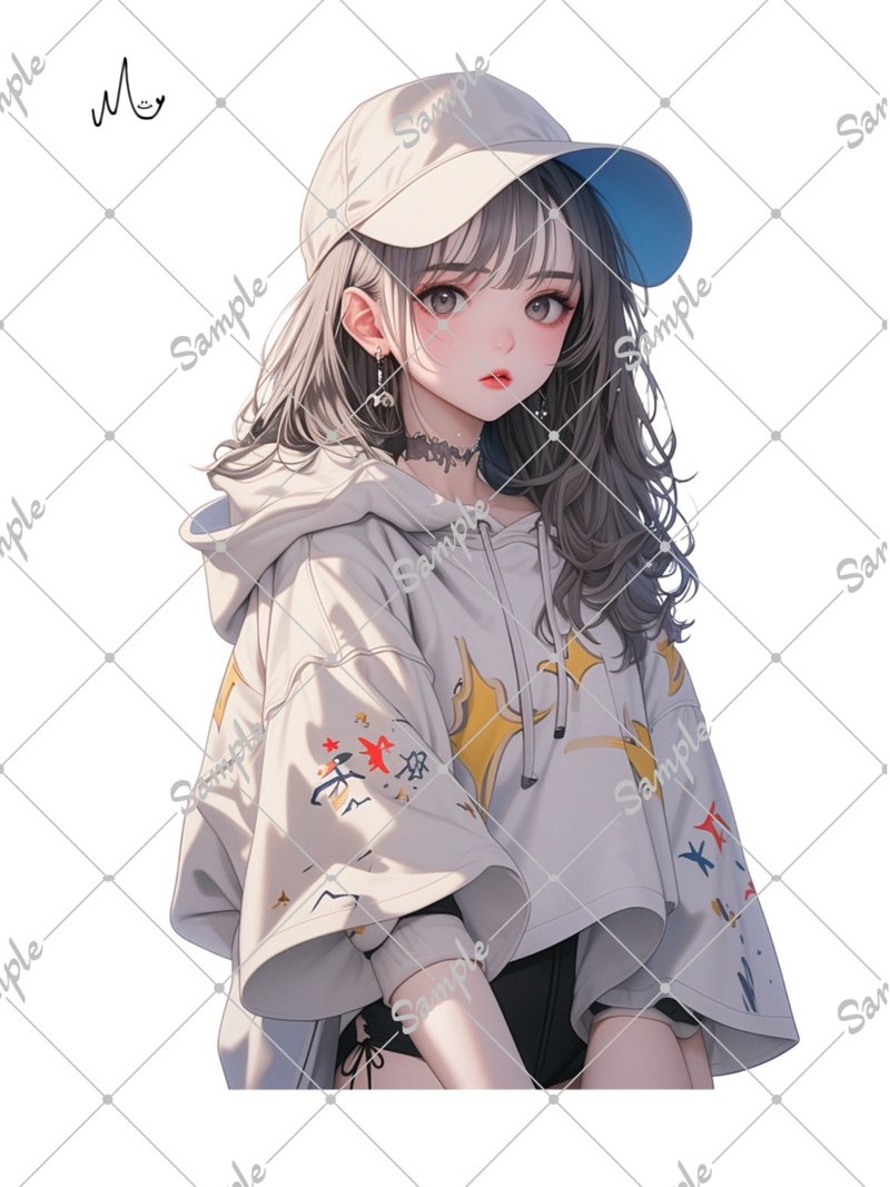 オリジナル人物ステッカー - 貼紙 - 紙 