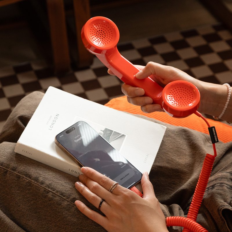 Native Union | POP PHONE 復古話筒 - 復古橘 - 科技小物 - 環保材質 橘色