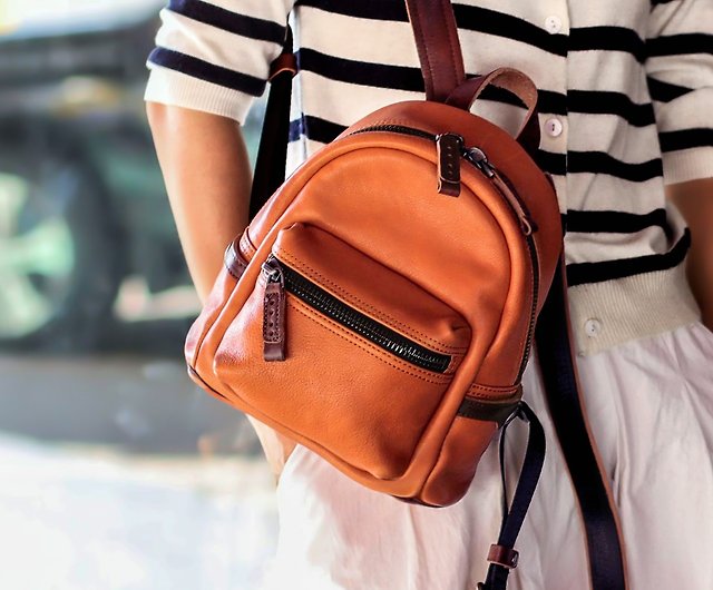 Cute Mini Backpack Camera Backpack Small Backpack Leather 