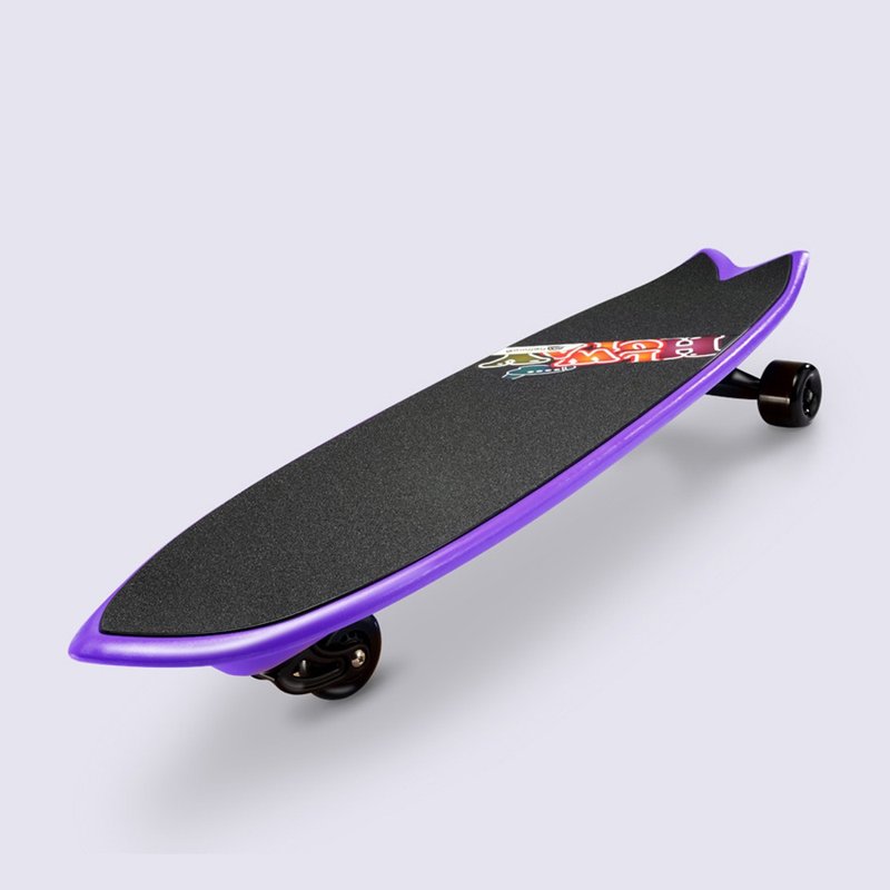 三輪衝浪滑板 SURF SKATE(驚艷紫) 附背袋 極限運動 滑板 - 運動/健身器材 - 其他材質 紫色