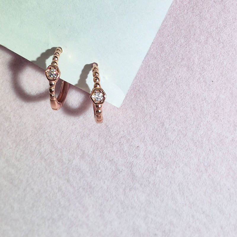 【比法一生】易扣式耳環—節拍  純銀925手作飾品 - 耳環/耳夾/耳骨夾 - 銀 銀色