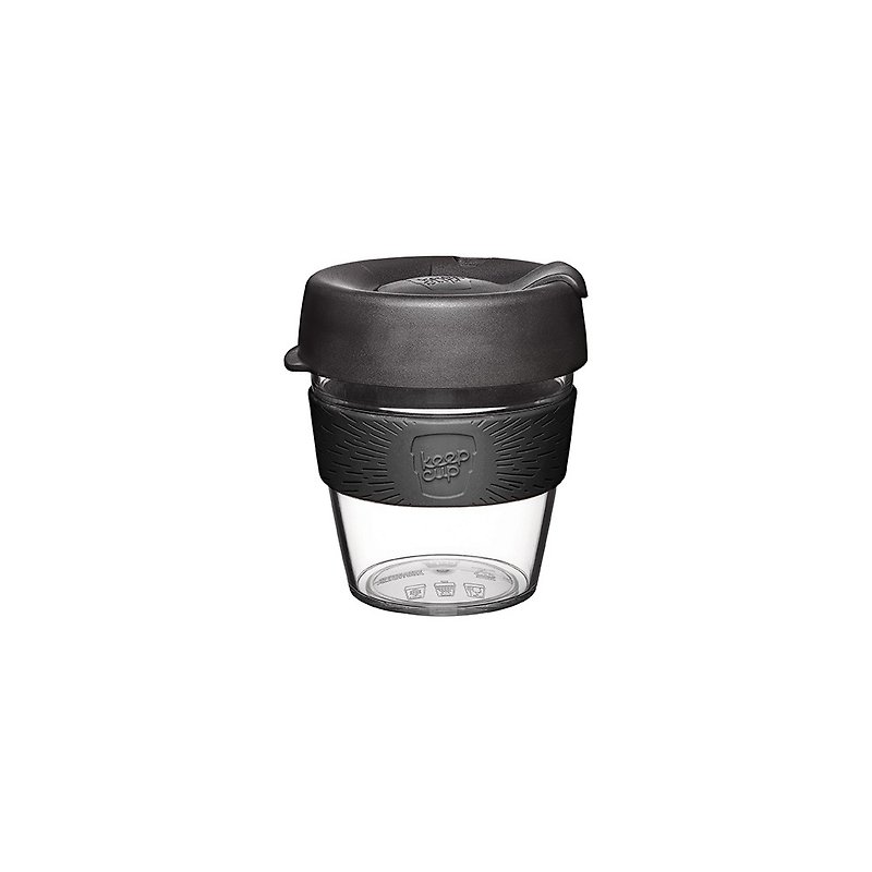 オーストラリアKeepCup軽量ポータブルマグ/コーヒーカップ/環境マグ/テイクアウトマグS-ブラックユーモア - マグカップ - プラスチック ブラック