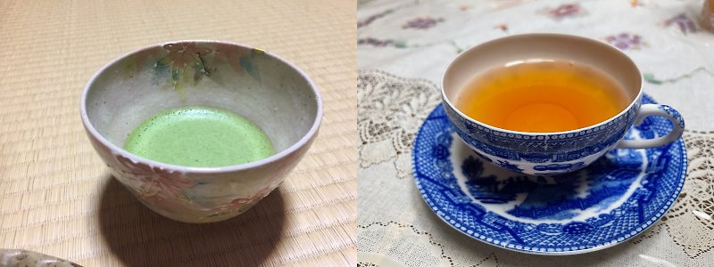 Matcha and Ginger Hoji tea set - Tea - Other Materials Green