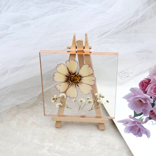 本物の押し花の絵画/額縁有り SAIKA アンティーク紫陽花の押し花ブーケM額 | 押し花 Shop
