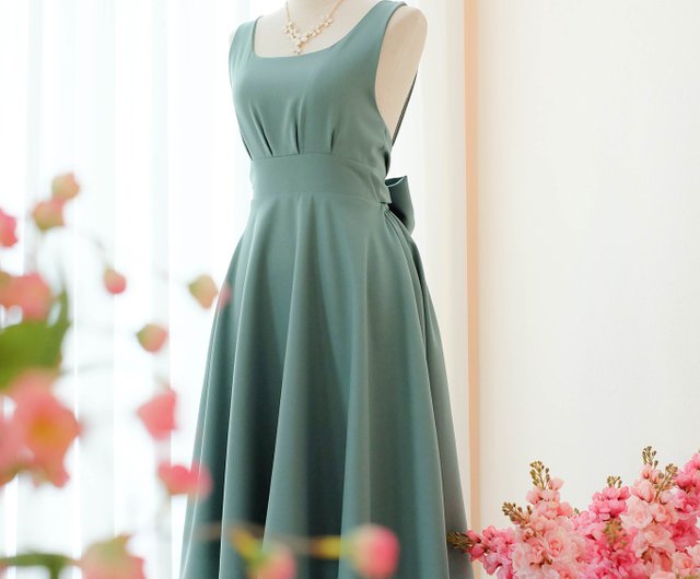 Dark Sage Green Dresses