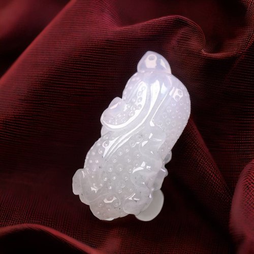 瓔珞翡翠 冰種翡翠巧雕白菜 | 天然緬甸玉翡翠A貨 | 送禮