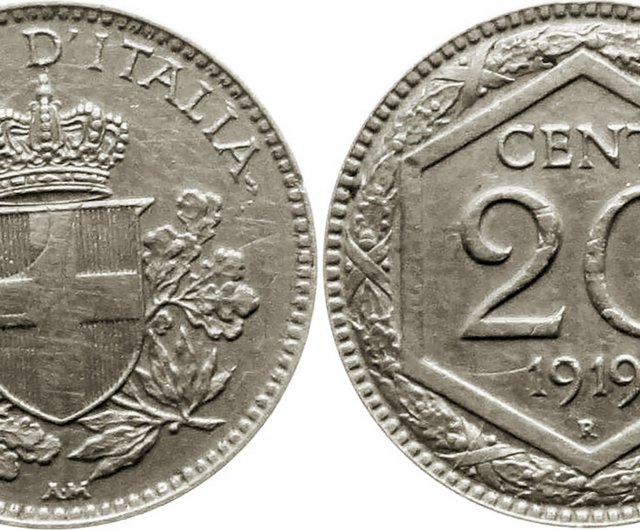 コインリング イタリア 20 センテシモ 1918-1920、イタリア製