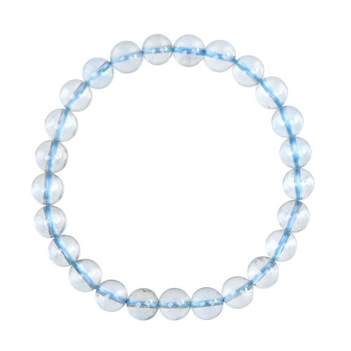 正佳珠寶 Gemsrich Jewelry 【正佳珠寶】海藍寶 頂級透體冰川藍 7.4-7.8mm 海藍寶手珠