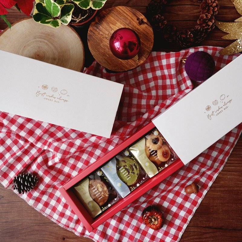 Little Dot - Biscuit Drawer Box - Christmas Elevator Card - Random Styles - คุกกี้ - อาหารสด สีแดง