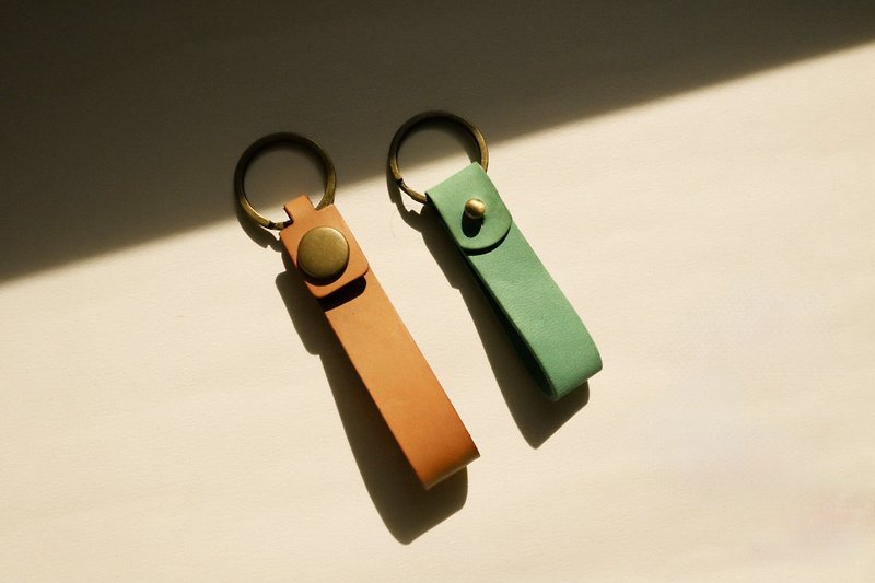 客製化皮革鑰匙圈 - 鑰匙圈/鑰匙包 - 真皮 