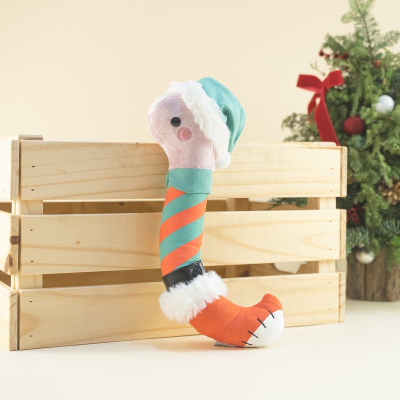 Bellzi | Wormi with Elf Outfit - Stuffed Dolls & Figurines - Other Man-Made Fibers Green