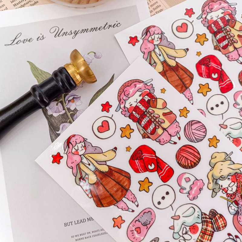 Series of Workers -sheep / Transfer Stickers - Stickers - Other Materials Multicolor