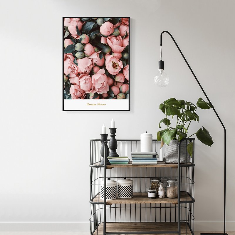 My Time has Come(Pink Blooming)-Blooming flower poster, peony poster, flower - Posters - Other Materials Multicolor