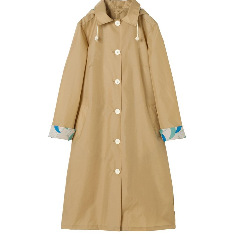 (Multiple colo)WPC Unisex‧R1106 High Waterproof Mods Raincoat (with storage bag) - ร่ม - วัสดุกันนำ้ สีกากี