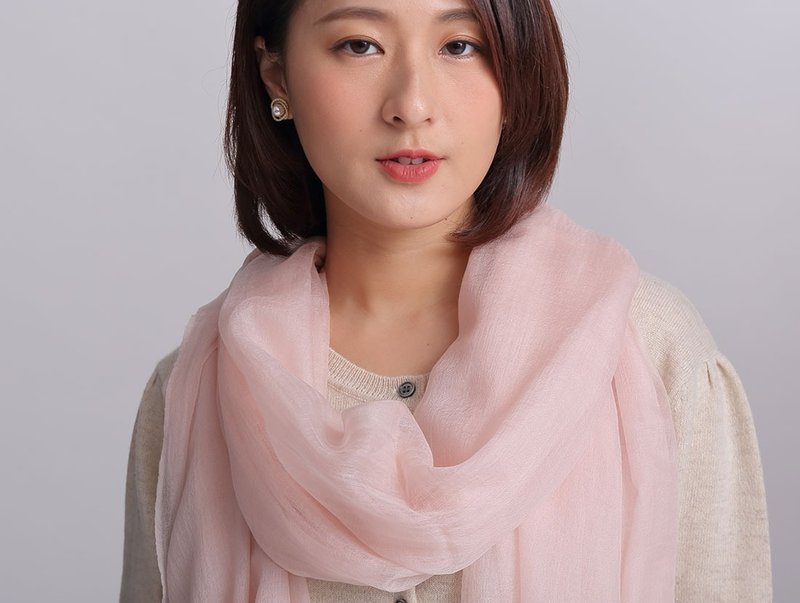 粉薔薇 輕薄仙女羊絨 Pashmina圍巾披肩_情人節出國生日禮物靈感 - 圍巾/披肩 - 羊毛 