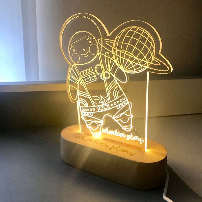 ファットボーイルスモールテーブルランプ - 照明・ランプ - プラスチック 透明