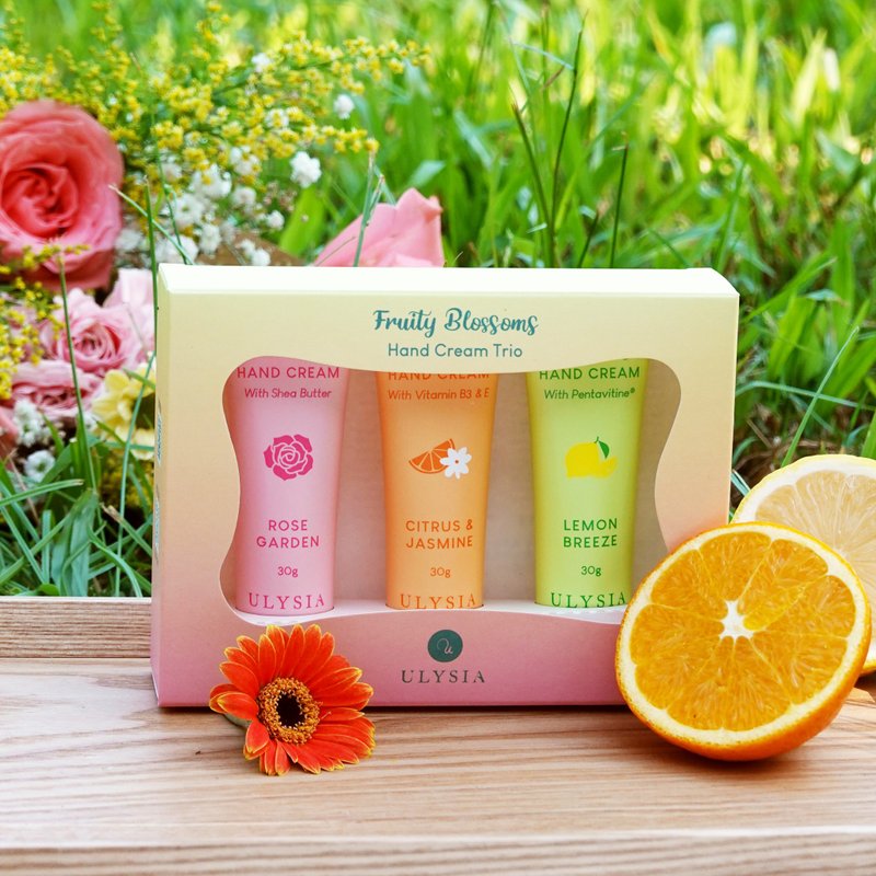 Moisturizing, repairing and anti-aging [Ollia] Fruity Garden Hand Cream Gift Box - บำรุงเล็บ - พลาสติก หลากหลายสี