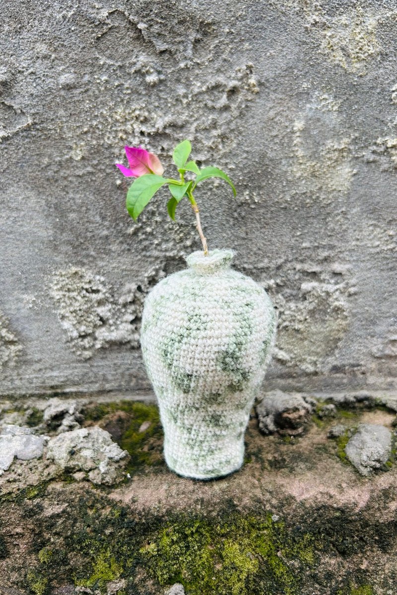 春秋手作 | 鉤織 梅瓶 裝飾擺件 減壓 花器 | 現貨 客制 - 擺飾/家飾品 - 棉．麻 多色