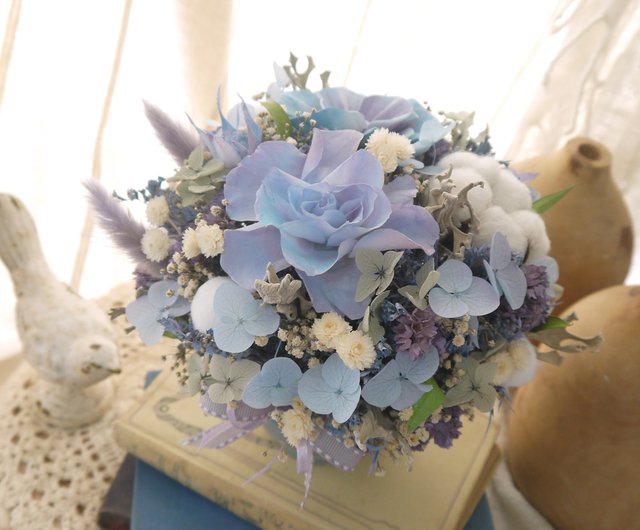 Blue Moon Floral Crown Dried Florals by Damselfly Direct