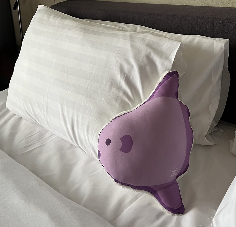Mola Mola Cushion Size S - Pillows & Cushions - Polyester Purple