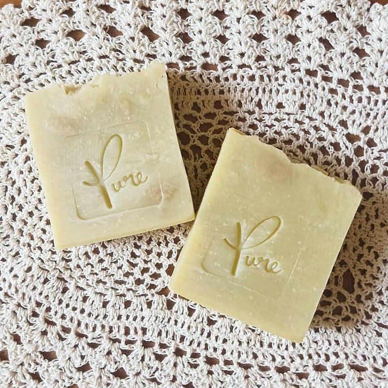 Pure純粹手工皂-橄欖蜂蜜馬賽皂(熱製皂) - 肥皂/手工皂 - 植物．花 橘色