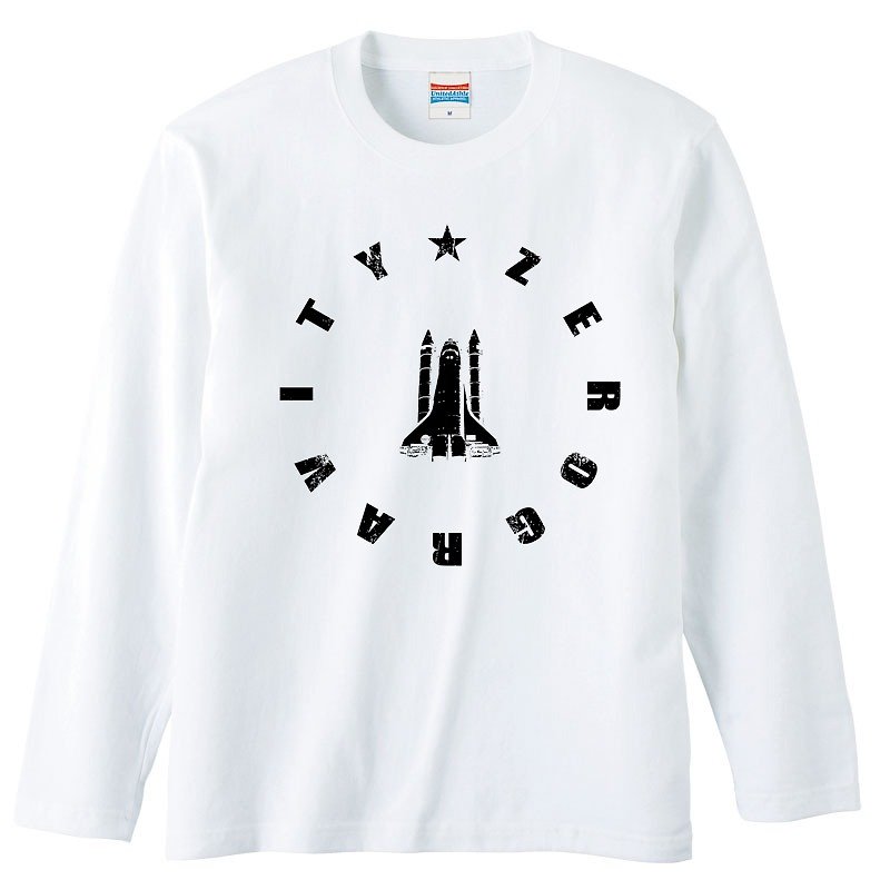 ロングスリーブTシャツ / Zero Gravity 2 - T 恤 - 棉．麻 白色