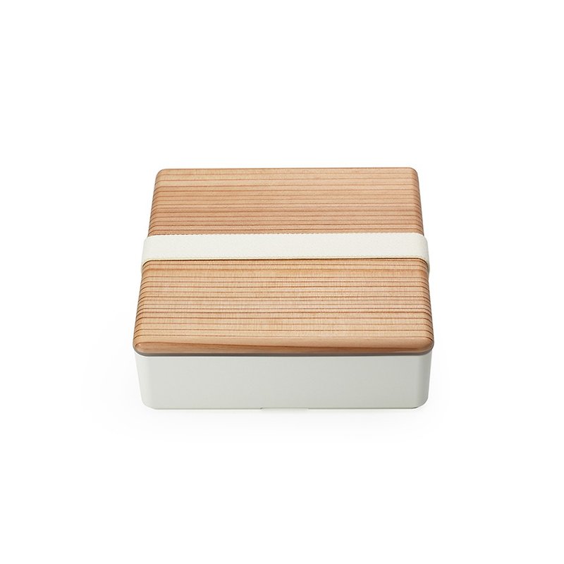 三好製作所 BENTO STORE日式木蓋便當盒L 雪花白 - 便當盒/飯盒 - 樹脂 白色