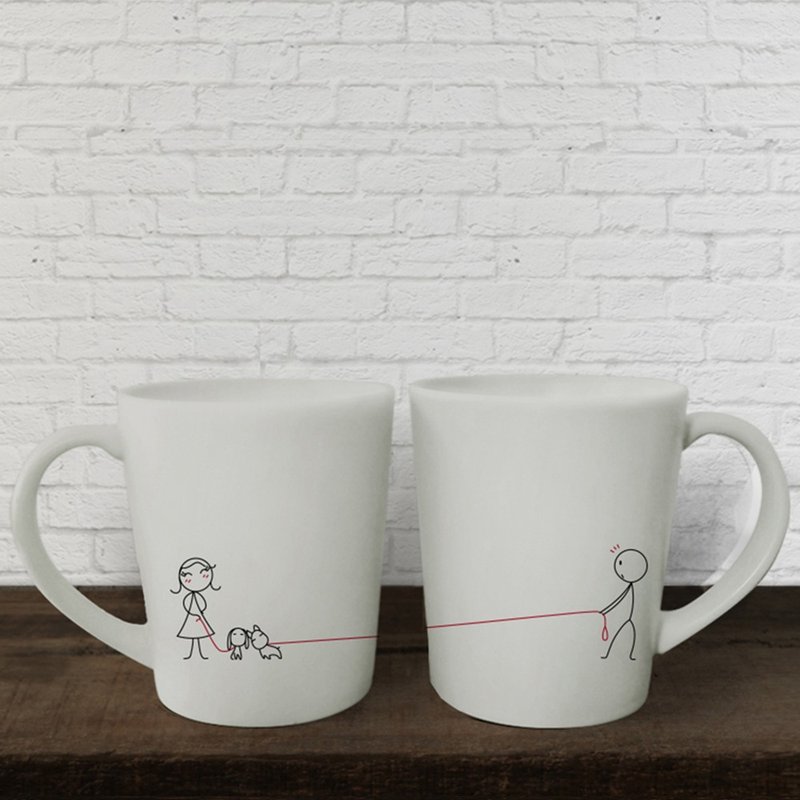 PUPPY LOVE  Couple Coffee Mugs - แก้วมัค/แก้วกาแฟ - วัสดุอื่นๆ 