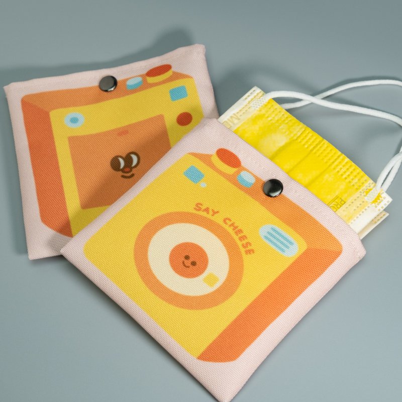 笑一個相機 / 防疫 口罩收納袋 小物袋 - 化妝包/收納袋 - 聚酯纖維 多色
