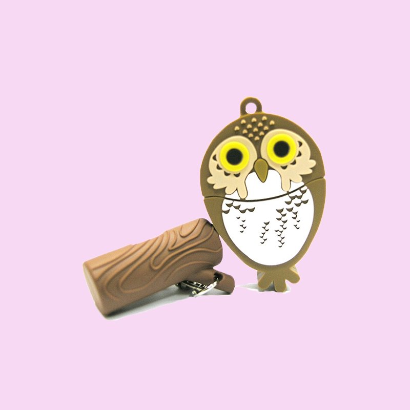 Animal shaped flash drive Owl shaped flash drive - USB Flash Drives - Other Materials Yellow